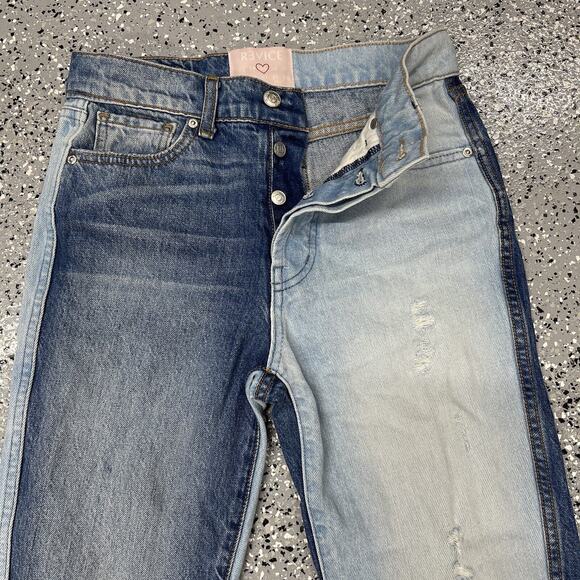 Revice Denim Jeans Two Tone Button Fly Size 25 USA - Picture 3 of 9